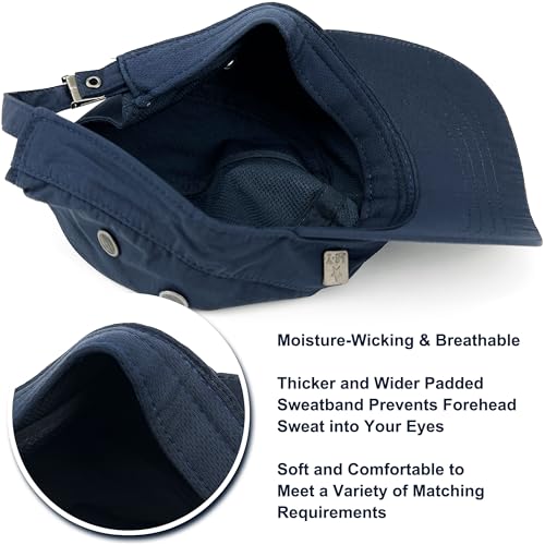 Loneshark Water Resistant Military Hat Quick Dry Cadet Cap Army Flat Top - color: Square-logo-navy