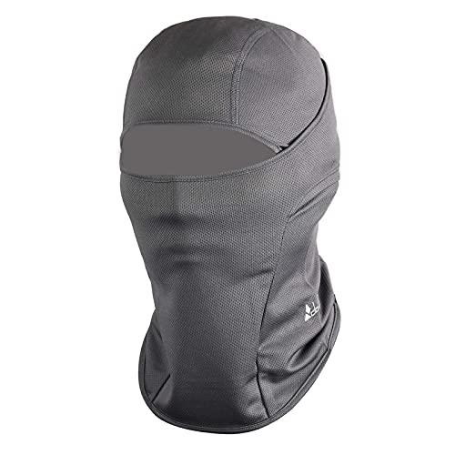 clothin Balaclava Face Mask, Ski Mask for Men Women, Full Face Mask Hood Tactical Skiing,Motorcycling,Winter Sports - color: Grey-summer