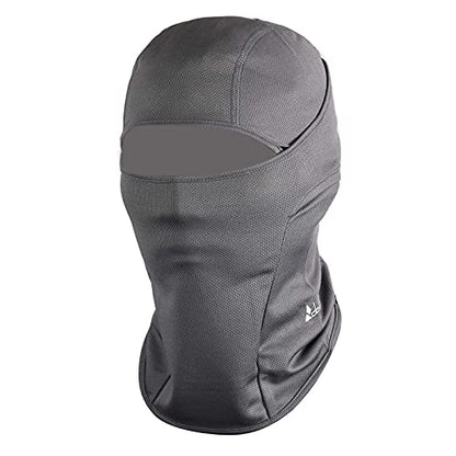 clothin Balaclava Face Mask, Ski Mask for Men Women, Full Face Mask Hood Tactical Skiing,Motorcycling,Winter Sports - color: Grey-summer