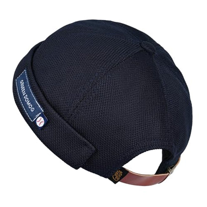 jerague Beanie Hat for Men Women Brimless Cuffed Hat Skullcap Watch Cap Adjustable - color: B1-navy