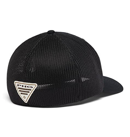 Columbia Unisex PHG Game Flag Mesh Ball Cap - color: Black, size: Large-X-Large