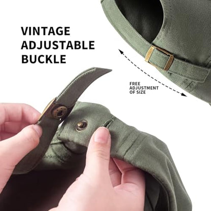 Cotton Universal Washed Baseball Cap with Soft Top and Adjustable Mom Hat - color: Wine Red