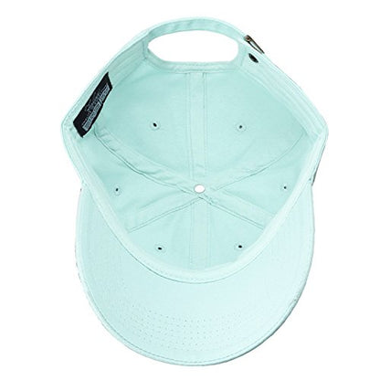 Falari Classic Baseball Cap Dad Hat 100% Cotton Soft Adjustable Size - color: Aqua