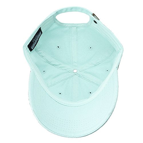 Falari Classic Baseball Cap Dad Hat 100% Cotton Soft Adjustable Size - color: Aqua