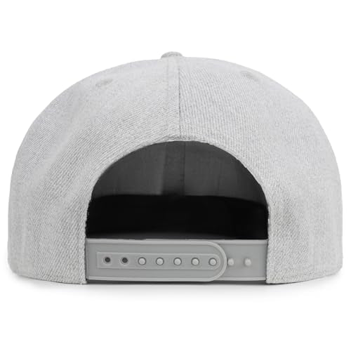 Christian Hats for Men Women - Cross Faith Flat Snapcback Hats - Religious Gifts for Thanksgiving Christmas - color: Grey/Cross Red