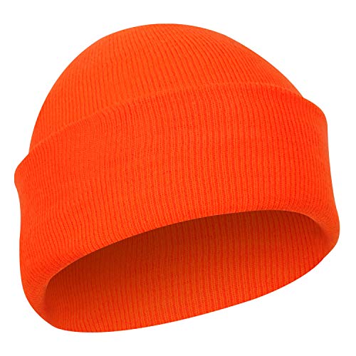 Rothco Deluxe Fine Knit Watch Cap - color: Safety Orange