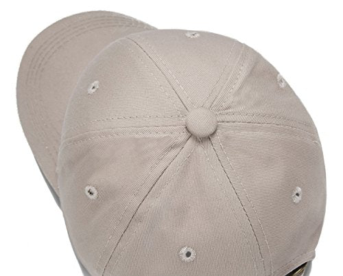 Edoneery Kids Baseball Hat, Adjustable Cotton Cap - color: Khaki, style: 3-8 Years