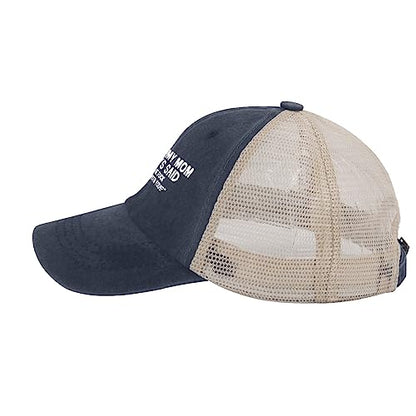 Funny Hat Its Like My Mom Always Said Whats The Fuck is Wrong with You Hats Women Dad Graphic Caps - color: Purplish Blue01