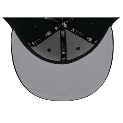 New Era Blank Custom 59FIFTY Fitted Flat Bill Cap - color: Dark Green, size: One Size