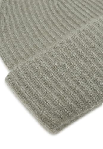 Style Republic Women’s Chunky Knit Beanie, 100% Pure Cashmere Cap, Soft & Stretchy, Warm Hat for Autumn, Winter, Spring - color: Olive Melange