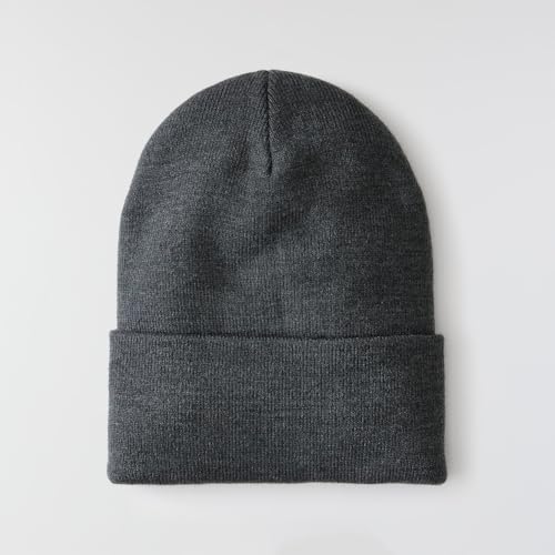 Carhartt Men's Knit Cuffed Beanie 104597 - color: Coal Heather