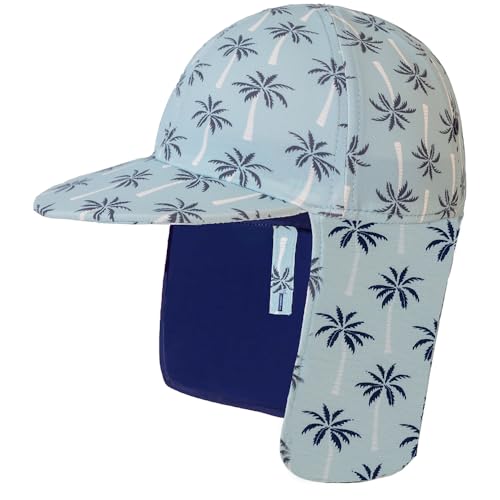 Kids Legionnaires Hat, UPF 50+ Sun Protection Swim Cap Flap Hat for Kids, Quick Drying Sun Hat for Beach Seaside - color: Coco, size: 6-8 Years