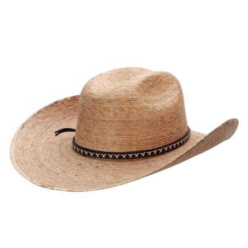 Jeanne Simmons Women's Brown Two Hump Crown Cowboy Hat, Medium to Extra Large, 4 Inch Brim - size: X-Large