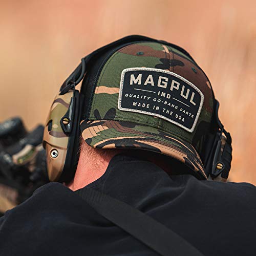 Magpul Trucker Hat Snap Back Baseball Cap, One Size Fits Most - color: Woodland Camo