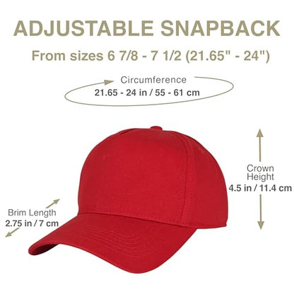 E BY ELIDAN A-Frame Trucker Hat, 5-Panel Blank Snapback - color: Red