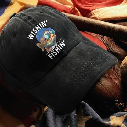 Fishing Adjustable Cotton Baseball Cap, Funny Trucker Hat Gift for Men Women Grandpa Dad Fishing Lover Fisherman - color: H