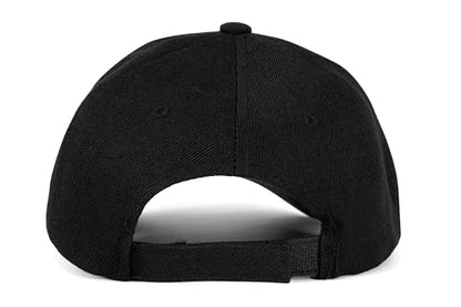 Edoneery Baseball Cap for Men and Women, Low Profile Washed Cotton Dad Hat - color: Black-2