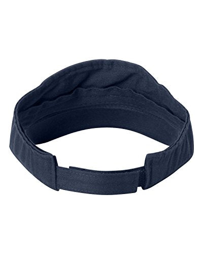 Go All Out The Hell I Won't Bucket Ponytail Visor Embroidered Cap Dad Hat - color: Navy