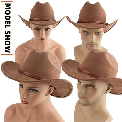 Pro Celia Cowboy Hat for Women and Men Wide Brim Western Cowgirl Hat - color: Coffee