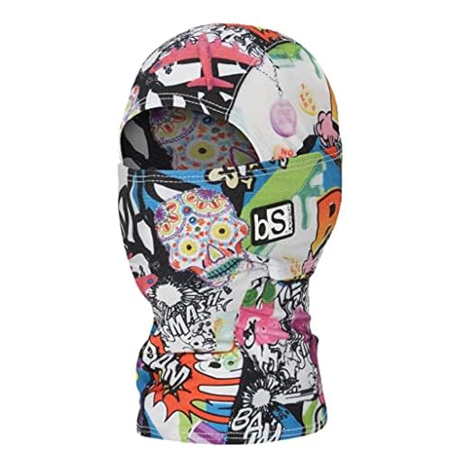 BLACKSTRAP Kids' Hood ExoHinge Balaclava Ski Mask, Helmet Compatible, Keeps Kids Comfortable and Warm - color: Kaaapow, size: One Size