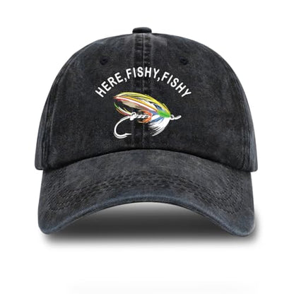 Fishing Adjustable Cotton Baseball Cap, Funny Trucker Hat Gift for Men Women Grandpa Dad Fishing Lover Fisherman - color: G
