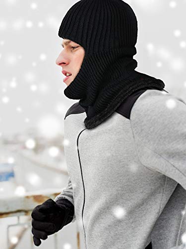 SATINIOR 2 Pcs Ski Masks Winter Balaclava Fleece - color: Black, Black, size: One Size