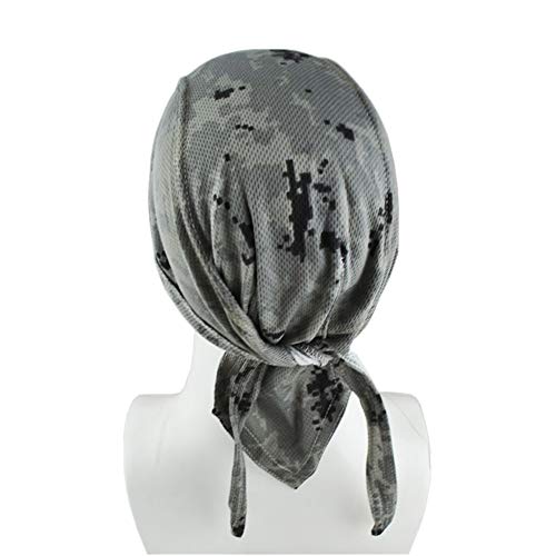 4 Pack Head Wraps Cycling Caps Dew Rag Skull Caps Beanie Cap Do Rags, Pirate Hats, Doo Rag, Durag Bandana - color: Camo, size: One Size