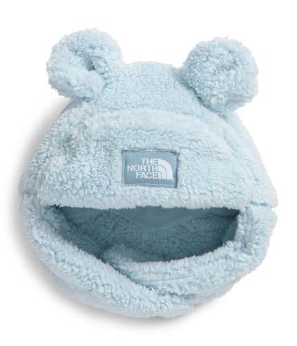 The North Face Kids' Trapper | Warm Winter Hat for Toddlers with Soft Fleece Lining, Cute Bear Ears & Cozy Earflaps - color: Polar Haze, size: 12-24 Months