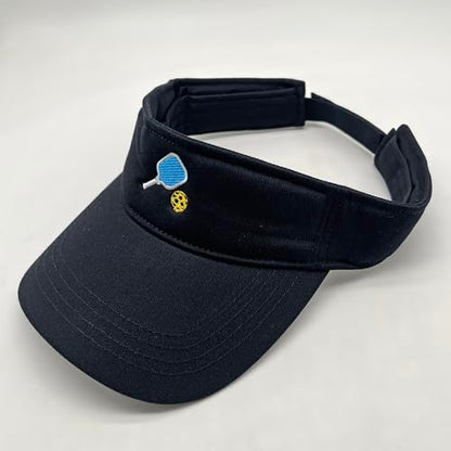Embroidered Pickleball Visor Men Women,Gifts for Pickleball Lovers - color: Black, style: Pickleball