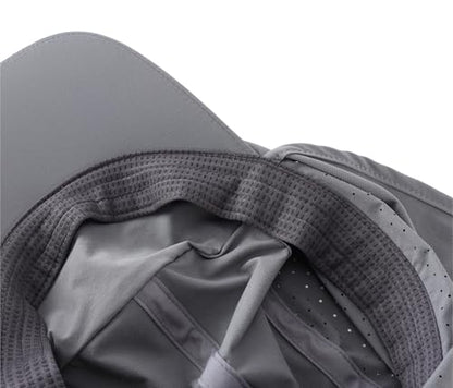 Connectyle Men's Sun Hat with Neck Flap Adjustable Breathable UPF 50+ Sun Protection Baseball Cap for Fishing Hiking Golfing - color: Dark Grey