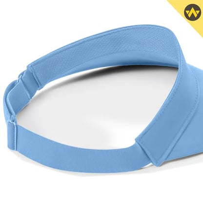 WANDER Running Sun Visor Hat Wide Brim UPF 50+ Mesh Cap for Women - color: Skyblue