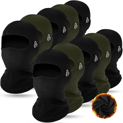 Suhine Winter Balaclava Ski Mask Bulk for Cold Weather - color: Black, Army Green