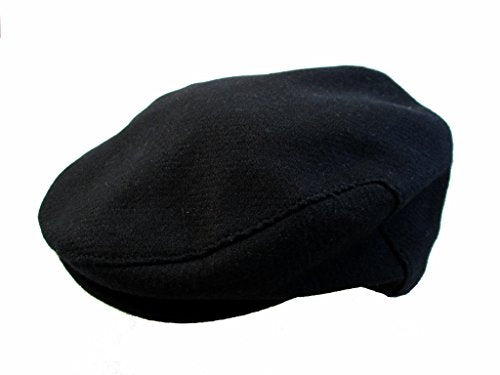 Biddy Murphy Newsboy Flat Cap, 100% Irish Wool - Made in Ireland - color: Black, size: X-Large