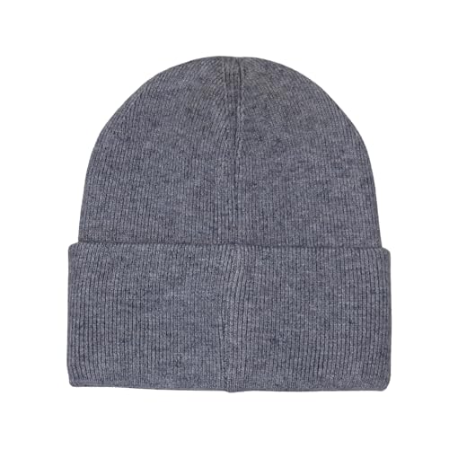 Cat Mom Cat Dad Beanie Collection – Jacquard Pom Pom Hats & Double-Layer Embroidered Beanies for Pet Lovers - color: Cat Person Gray