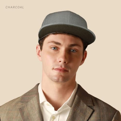 CHOK.LIDS Classic Snapback Flat Bill Hat Blank Adjustable Baseball Cap - color: Khaki