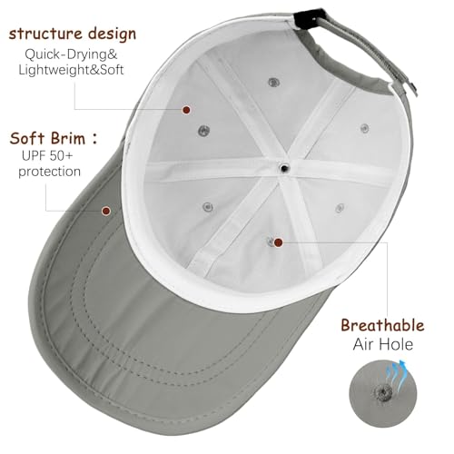 ZOORON Soft Brim Baseball Cap Low Profile Unstructured Dad Hat, Adjustable Washer Friendly Sport Hats for Golf Running - color: 1pack-dark Green