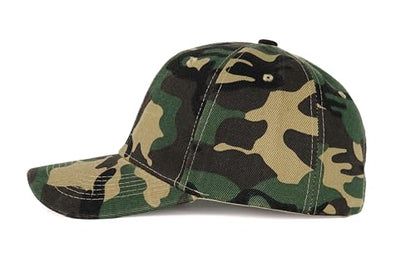 Edoneery Baseball Cap for Men and Women, Low Profile Washed Cotton Dad Hat - color: Camo