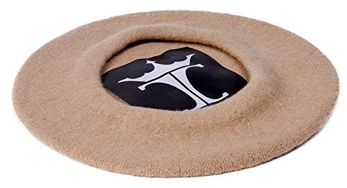TOP HEADWEAR Wool Blend French Bohemian Beret - color: Tan