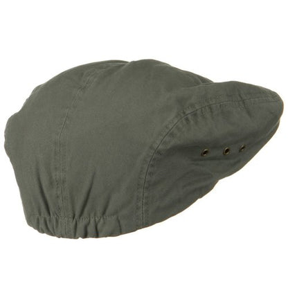 Oversize Washed Canvas Ivy Cap - color: Dark Grey
