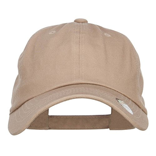Nissi Unstructured Cotton Twill Washed Cap - color: Khaki