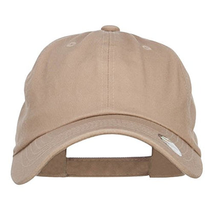 Nissi Unstructured Cotton Twill Washed Cap - color: Khaki