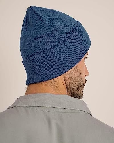 FURTALK Beanie for Men Women Cuffed Thick Knitted Winter Hat Skull Cap - color: Blue