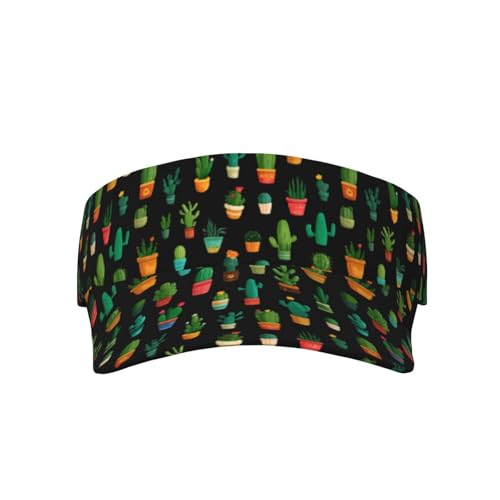 Unisex Adjustable Sports Sun Visor - color: Cactus