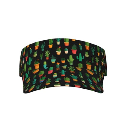 Unisex Adjustable Sports Sun Visor - color: Cactus
