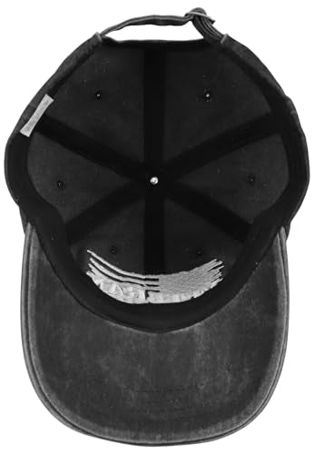 American Flag Veteran Hats for Men Women - color: Embroidered Black