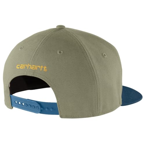 Carhartt Men's Firm Duck Flat Brim Cap - color: Dusty Olive