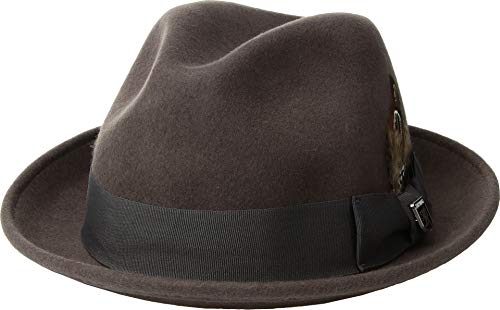 Stacy Adams Men's Wool Felt Pinch Front Fedora Hat - color: Grey, size: X-Large