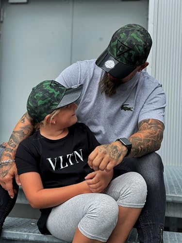 Capiche [99+ Variations] Special Series Snapback Cap - One Size Unisex Men - color: [Child] Green Camo Cu