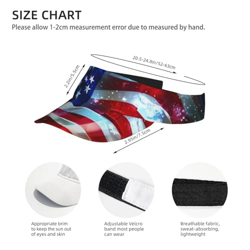 United States 250th Anniversary Hat America Patriotic Visor Caps for Women Men Adjustable Sun Hat - color: American Flag 4