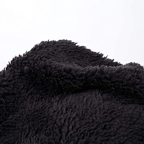 REDESS Women Winter Pompom Beanie Hat with Warm Fleece Lined Thick Slouchy Snow Knit Hat Skull Ski Cap - color: Tone Blue